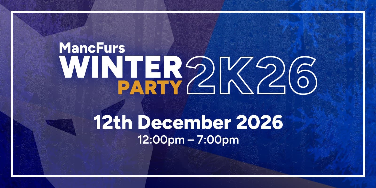 MancFurs Winter Party 2026 event artwork