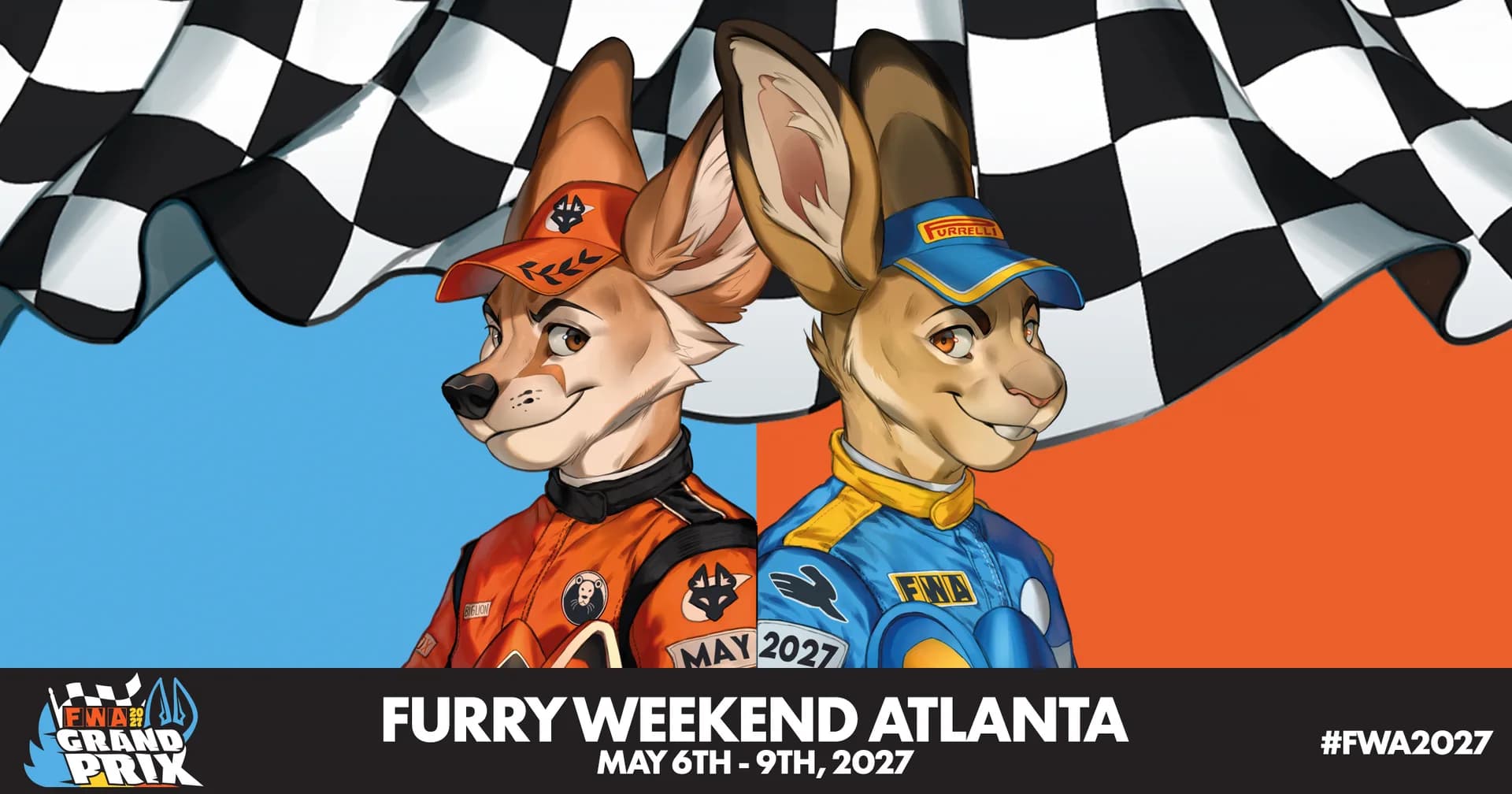 Furry Weekend Atlanta (FWA) 2027 event artwork